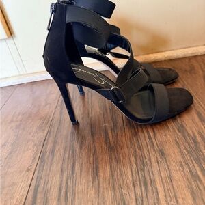 Jessica Simpson Black Strappy Heels